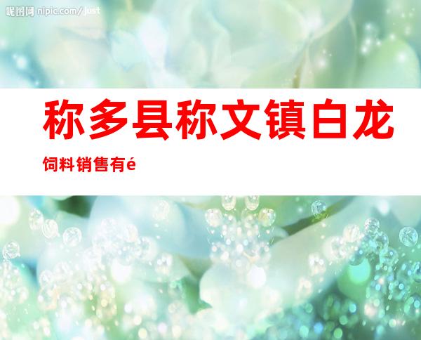 称多县称文镇白龙饲料销售有限公司